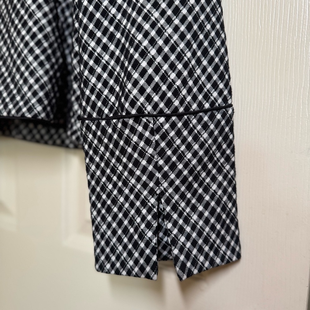 Spanx Ponte Lady Jacket in Jacquard Classic Black Plaid Size XL - Picture 10 of 12